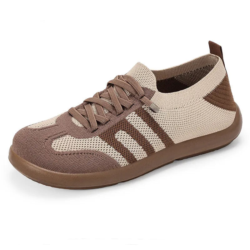Retro German training shoes with fly knit mesh upper and polyurethane sole in black colour