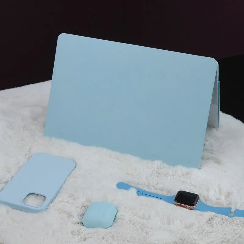 Dream Blue laptop sleeve with colourful stickers for MacBook 11 12 13.3 15 16 inch