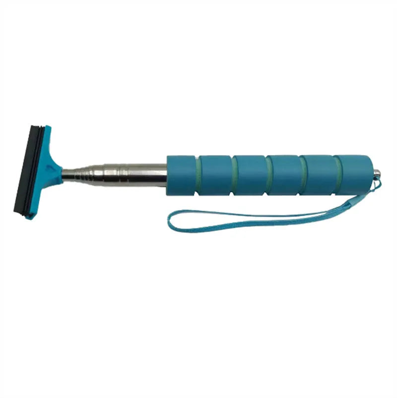 Stainless steel retractable wiper for car rearview mirror in assorted colours