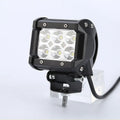 Black 18W car LED work light with aviation aluminium alloy die-cast shell and IP67 protection