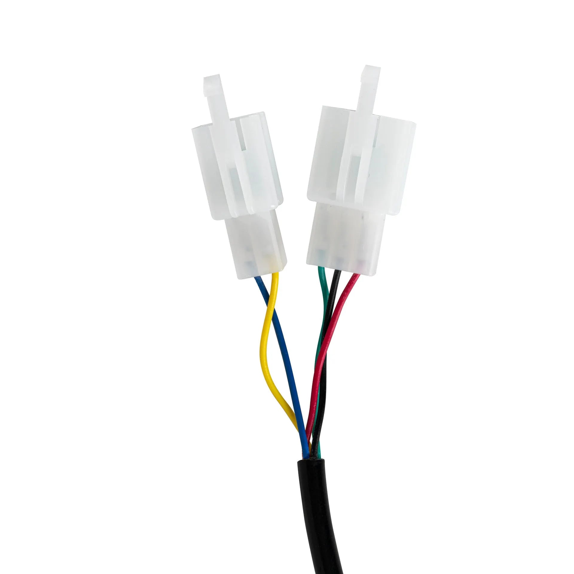 Electric vehicle handlebar section replacement part in blue, red, silver or yellow with 5-core wiring