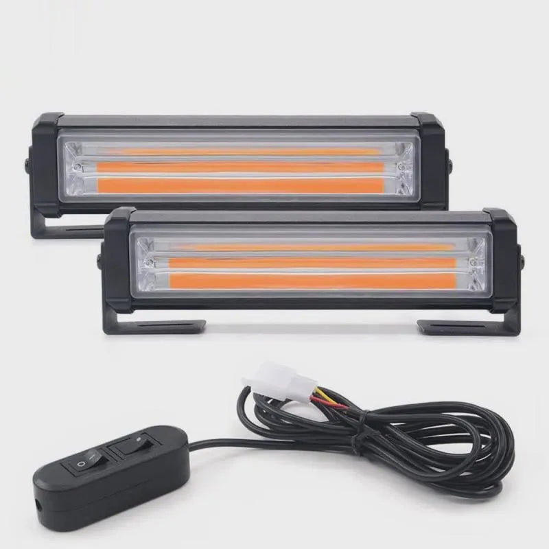 Yellow Drag Two Model 208 vehicle strobe warning light with aluminium alloy housing