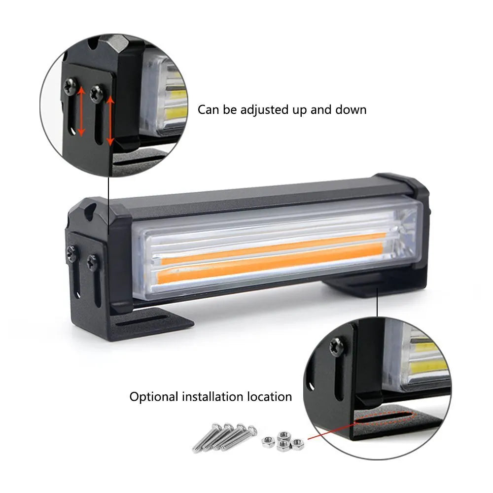 Yellow Drag Two Model 208 vehicle strobe warning light with aluminium alloy housing