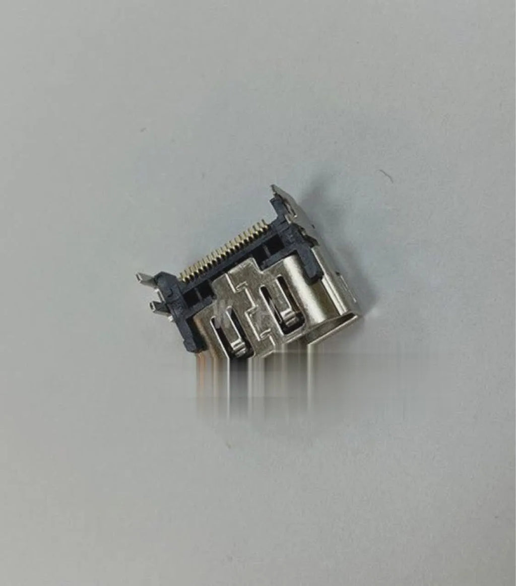 Silver HDMI interface host socket for game console connections