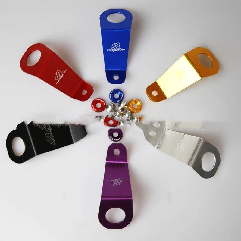 Aluminium radiator bracket for Honda Civic EG in six colour options with anodised finish