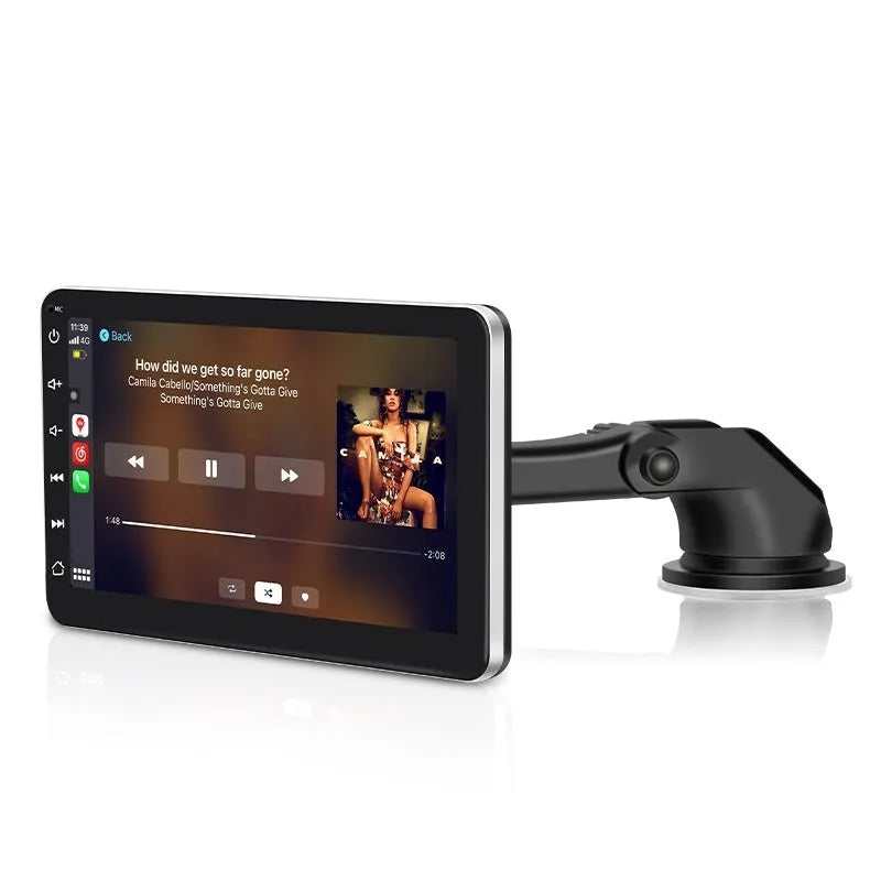 Wireless CarPlay car navigator with 7-inch screen and reversing camera on dashboard