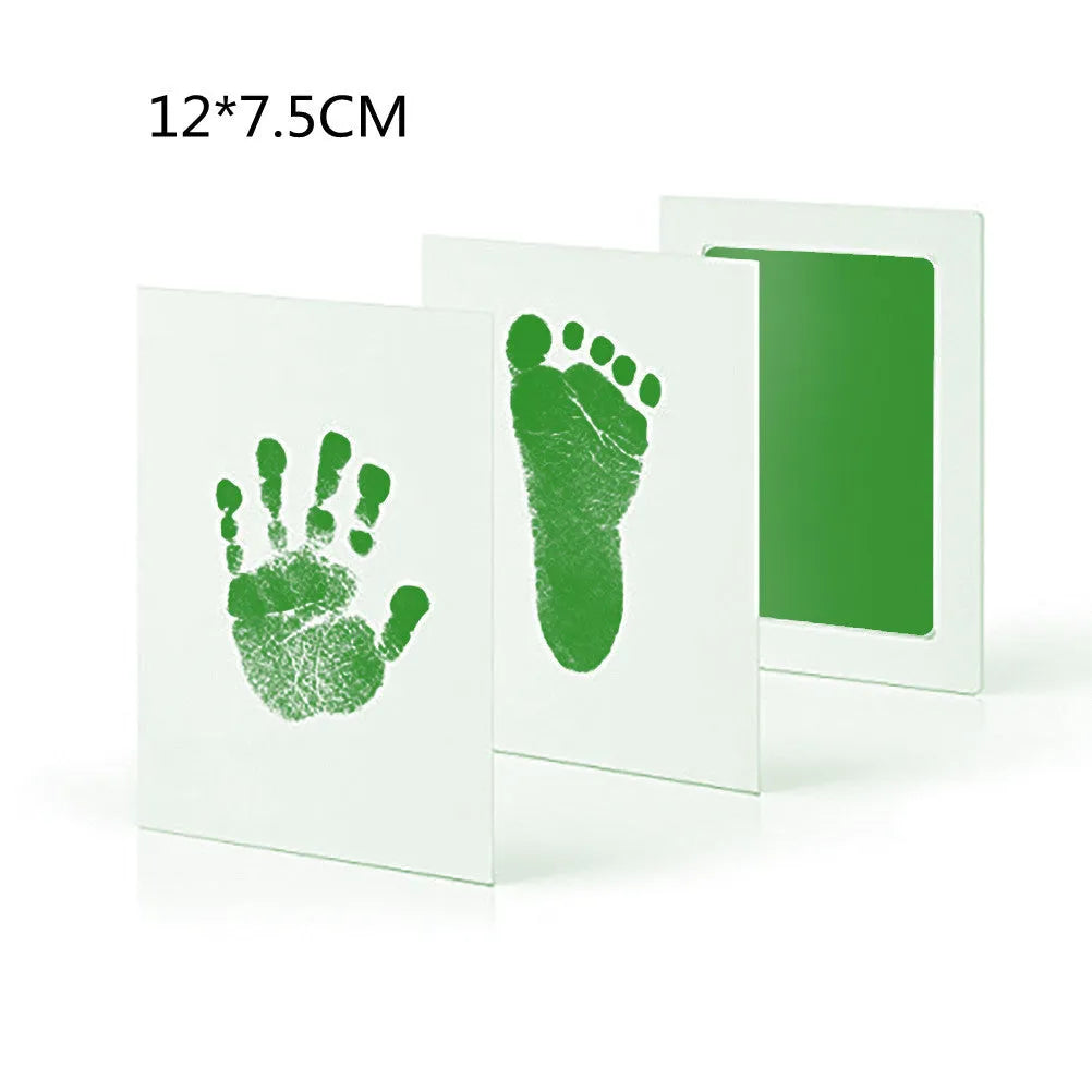 Baby hand and foot print disposable ink pad in pink for newborn keepsake crafting