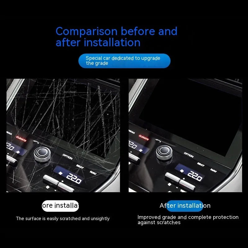 Transparent TPU protective film for BMW 3 Series centre console and gear selector scratch protection
