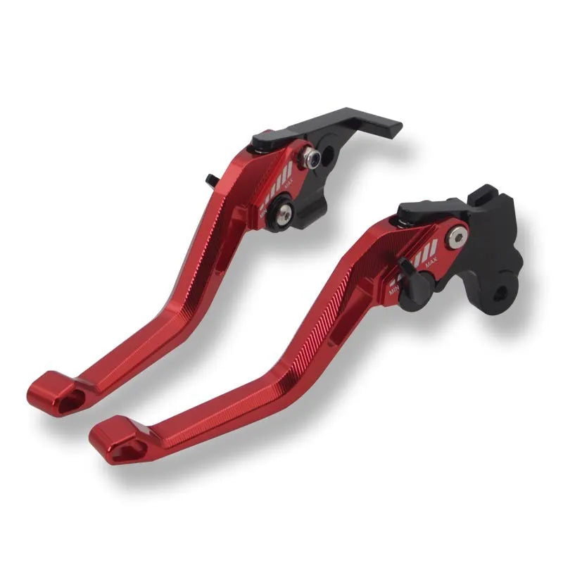 Motorcycle metal clutch pull rod with two-finger labour-saving design in various colours