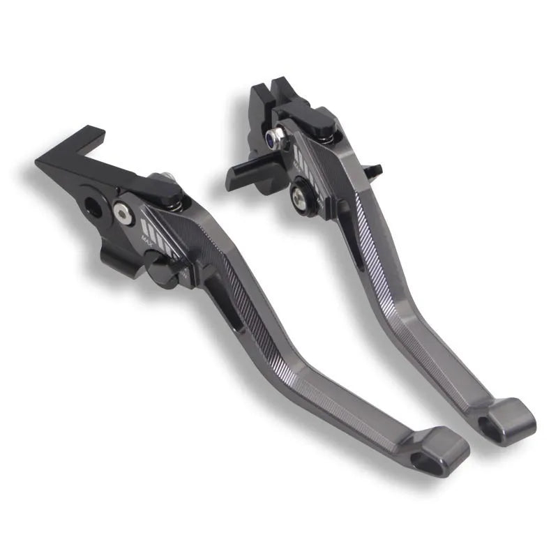 Motorcycle metal clutch pull rod with two-finger labour-saving design in various colours