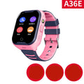 Blue children's smartwatch with a 1.44-inch touch screen for video calls and GPS tracking on a silicone strap.