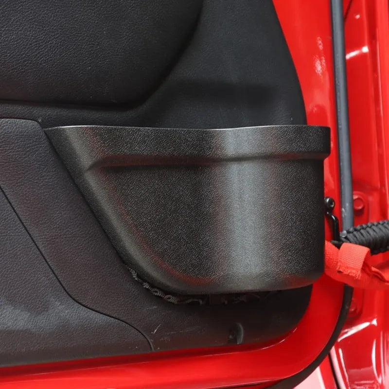 Black aluminium alloy car interior net pocket storage box for organising small vehicle items
