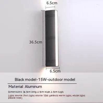 Up down photo outdoor wall washer warm white light modern simplicity style on exterior wall