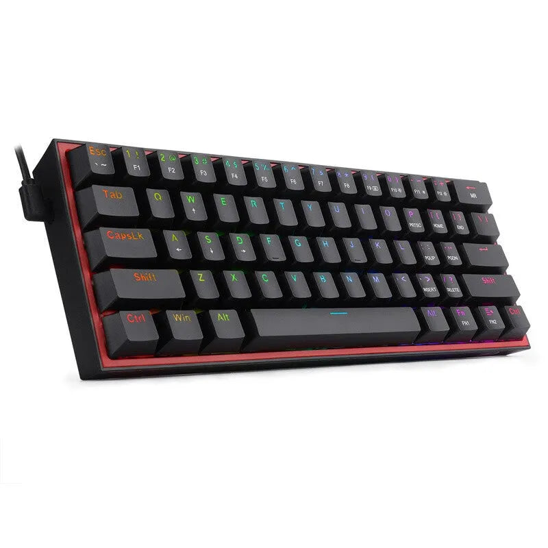 White pink K617 mechanical gaming keyboard with RGB backlighting and dual-keycap set