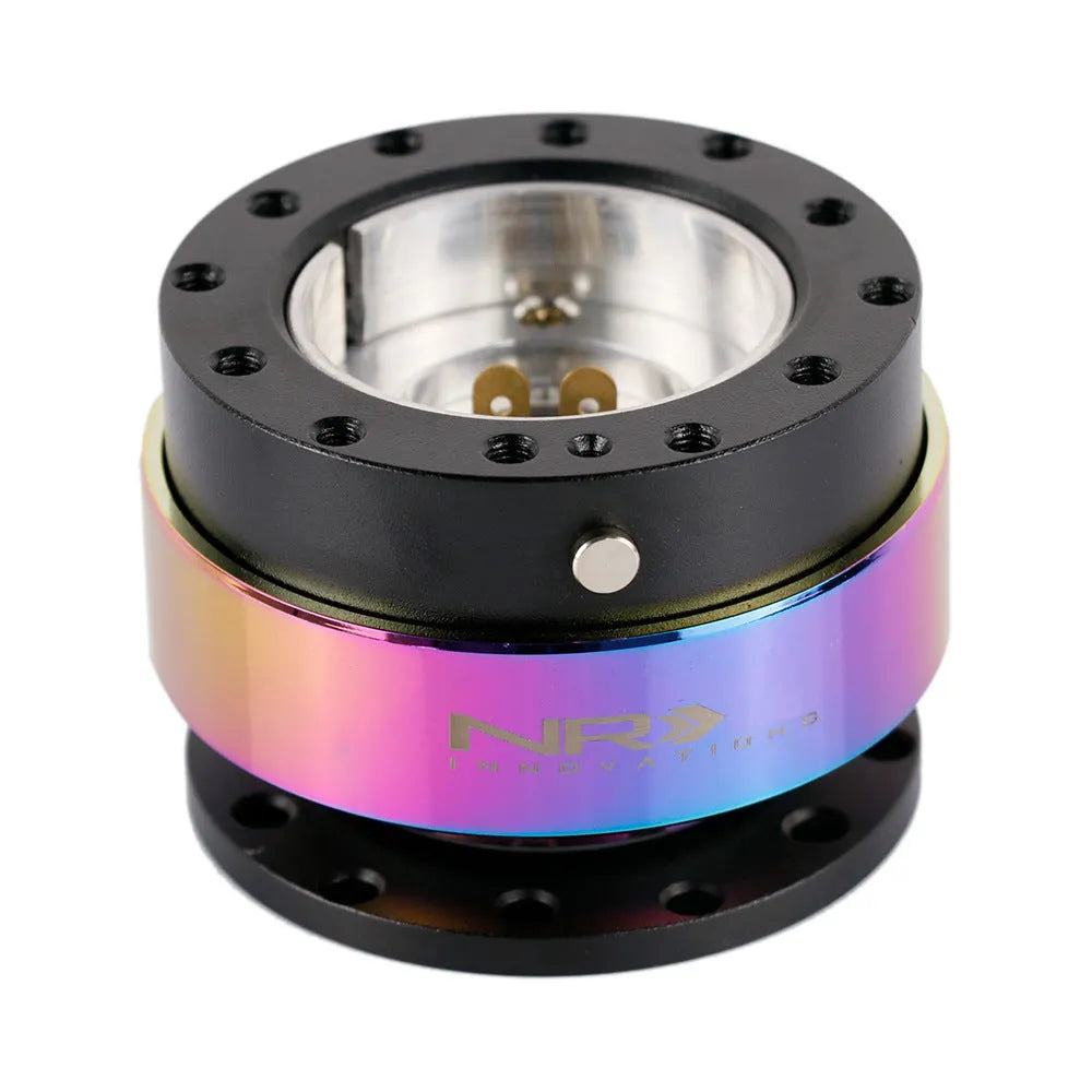 Colourful car steering wheel quick-release device with lock mechanism and heightening insole for automotive modification