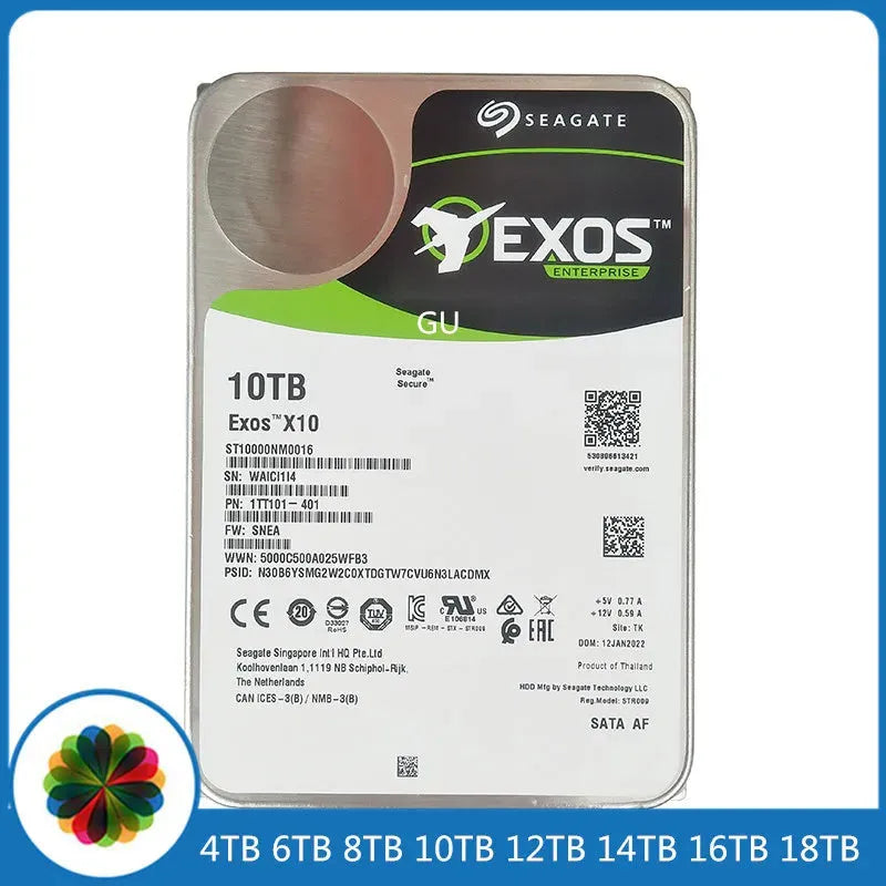 Helium Mechanical Hard Disk 10TB for Monitoring Server Enterprise ST10000NM0086