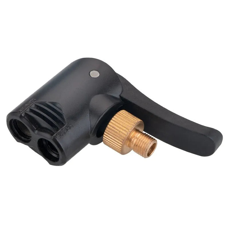 Vehicle air conversion inflatable chuck two-in-one nozzle with hose and connectors
