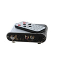 Silver HIFI audio source switch unit with front button and remote control for 3 in 1 out routing