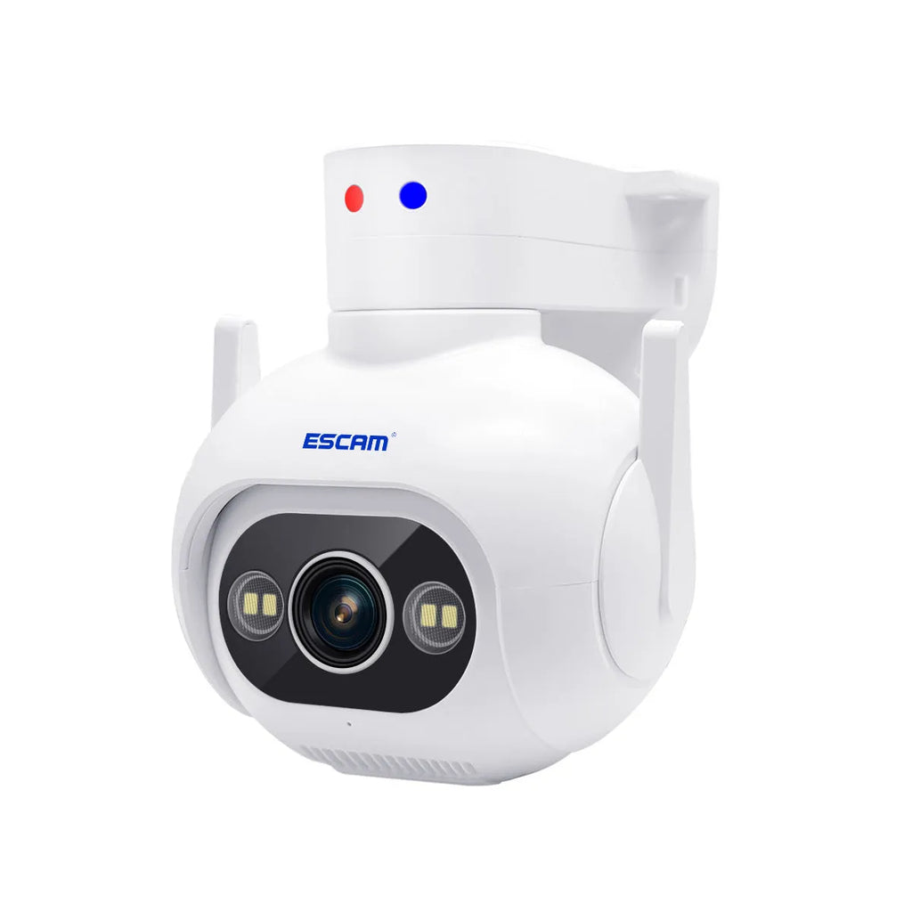 4MP smart colour night vision H265 security camera with wall mount bracket