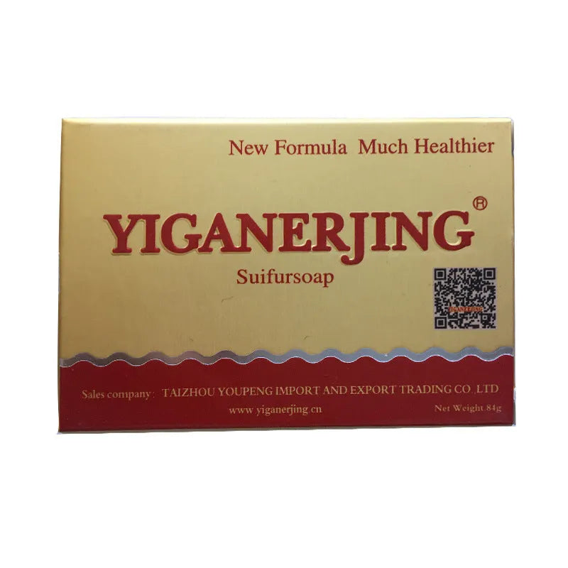 YIGANERJING Sulfur Soap bar with Dead Sea minerals olive oil and aloe vera