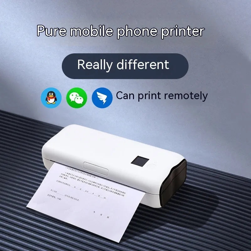 Thermal printer with Ethernet interface, 275x110x60mm plastic metal body for home homework mobile office text printing