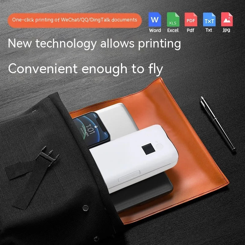 Thermal printer with Ethernet interface, 275x110x60mm plastic metal body for home homework mobile office text printing