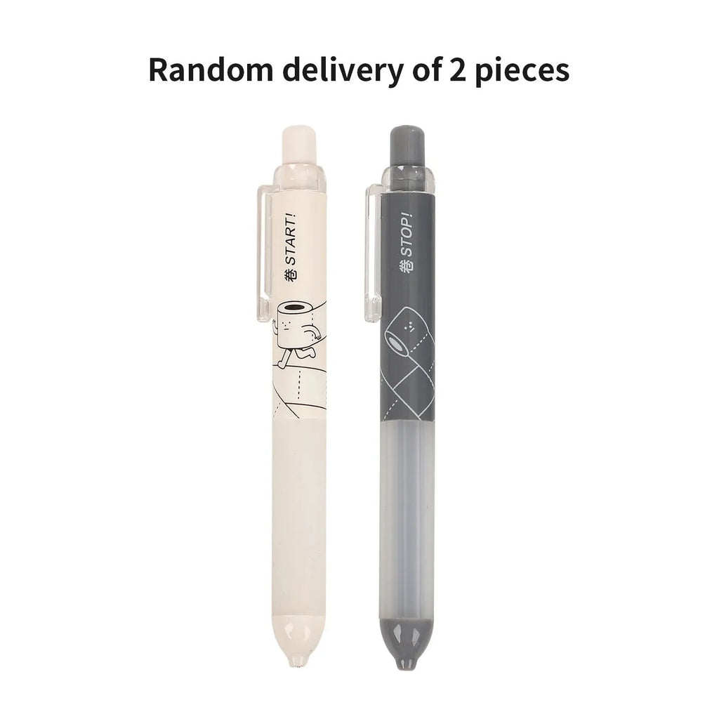 A black and white minimalist 0.5mm automatic pencil with a cloud grip, showing the HB lead hardness.
