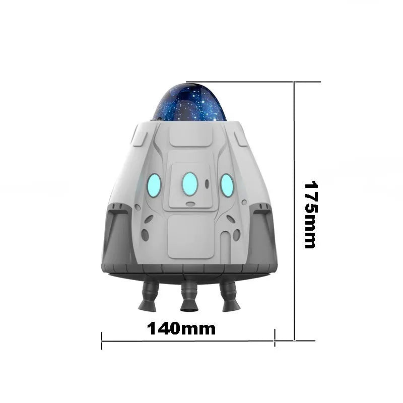 White space capsule ambience light projecting northern lights starry sky patterns with remote control
