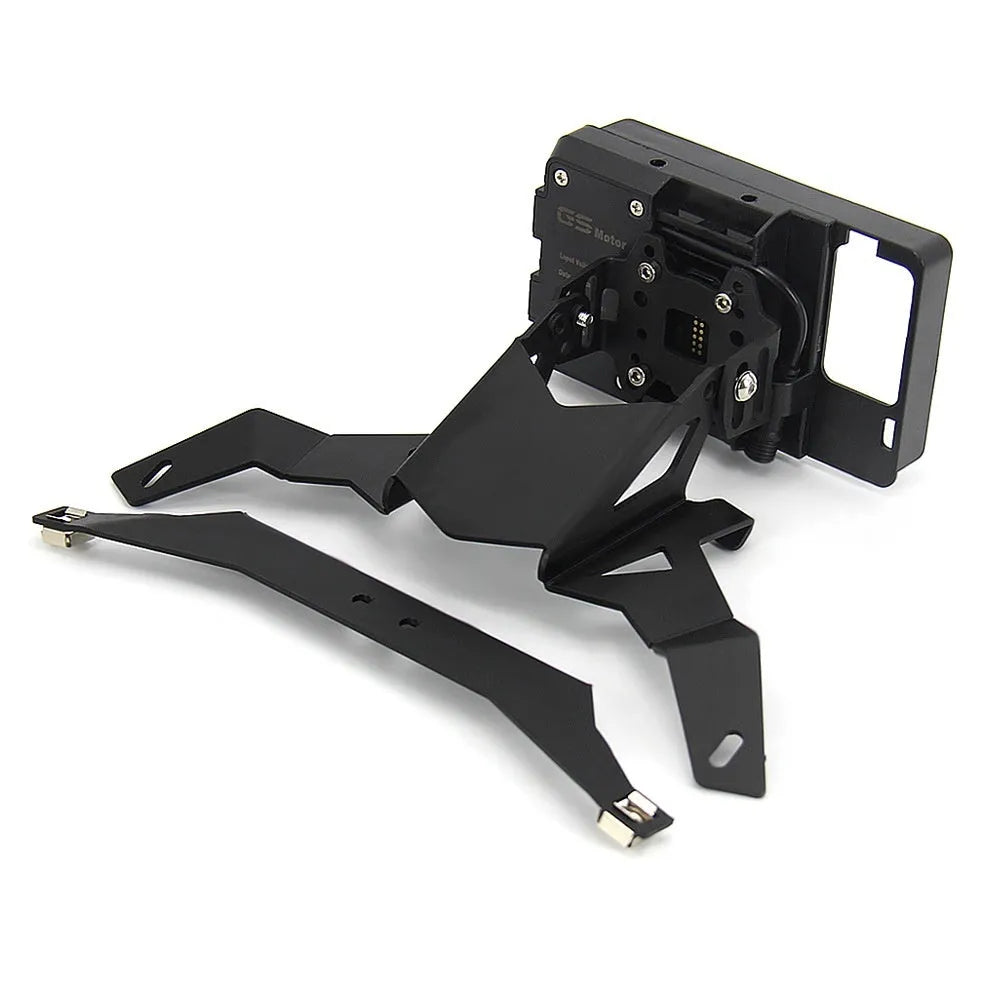 R1200RT motorcycle GPS navigation bracket with USB charging phone holder one set