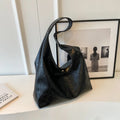 Soft PU leather casual shoulder bag with sandwich pocket in multiple colour options.