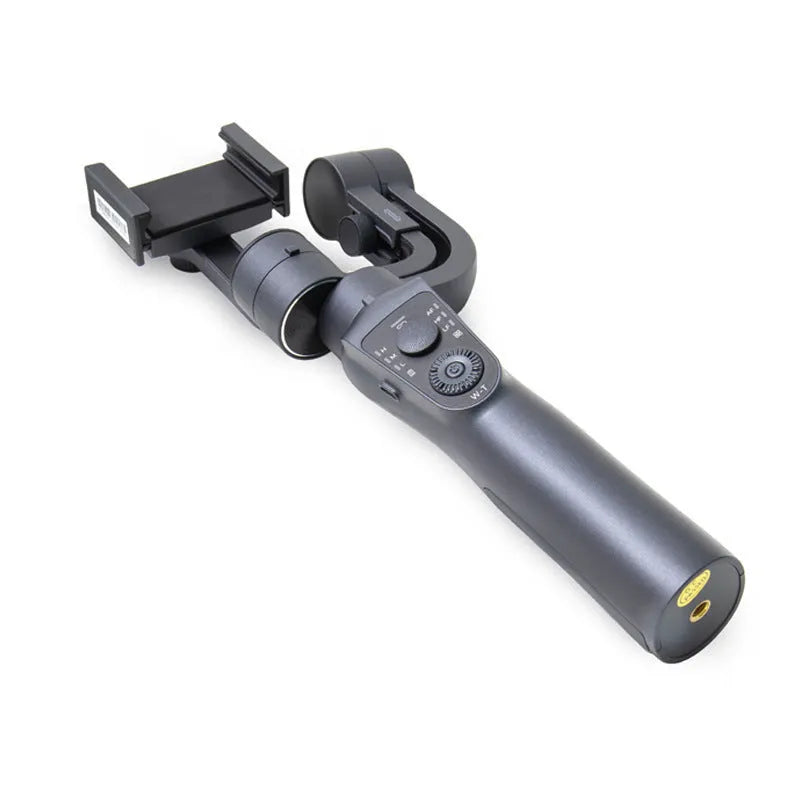 Black S5/S5B three-axis handheld gimbal stabiliser for mobile phones with hard case and tripod