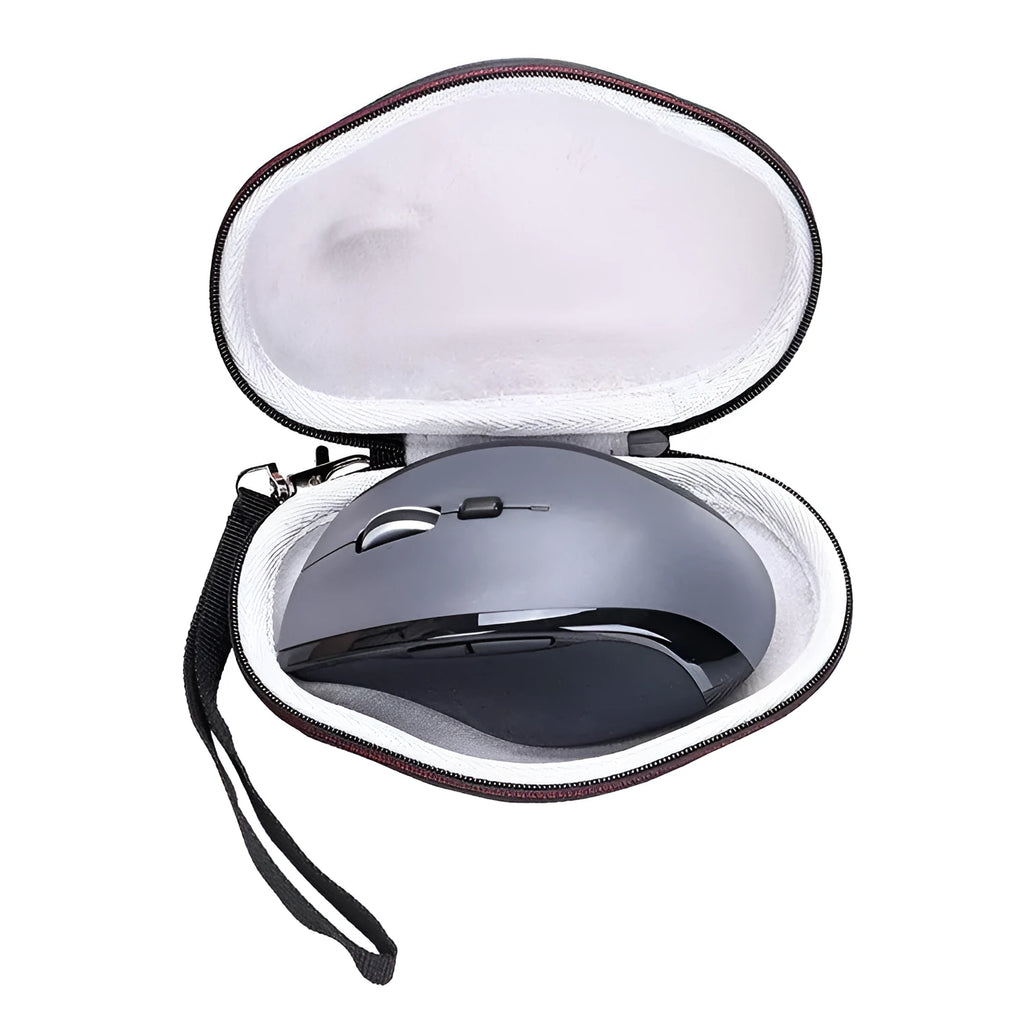 Black and grey shockproof protective case for a Logitech M720 Bluetooth mouse.