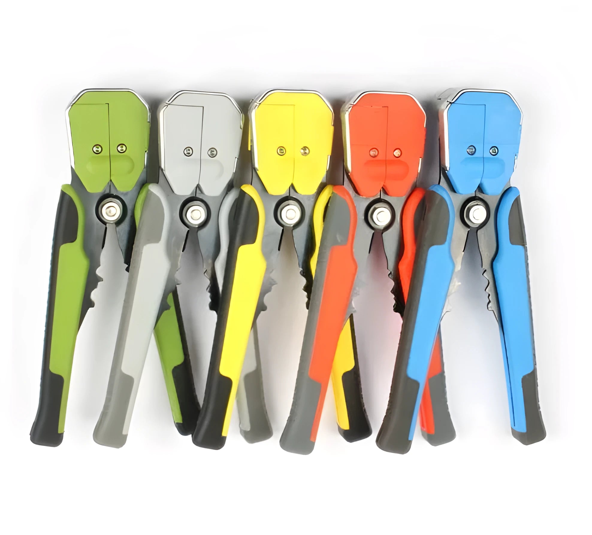 Yellow metal automatic 3-in-1 wire stripper crimping plier tool for electrical work