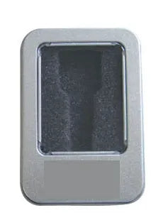 Custom logo USB flash drive with choice of memory capacity and optional tin box packaging