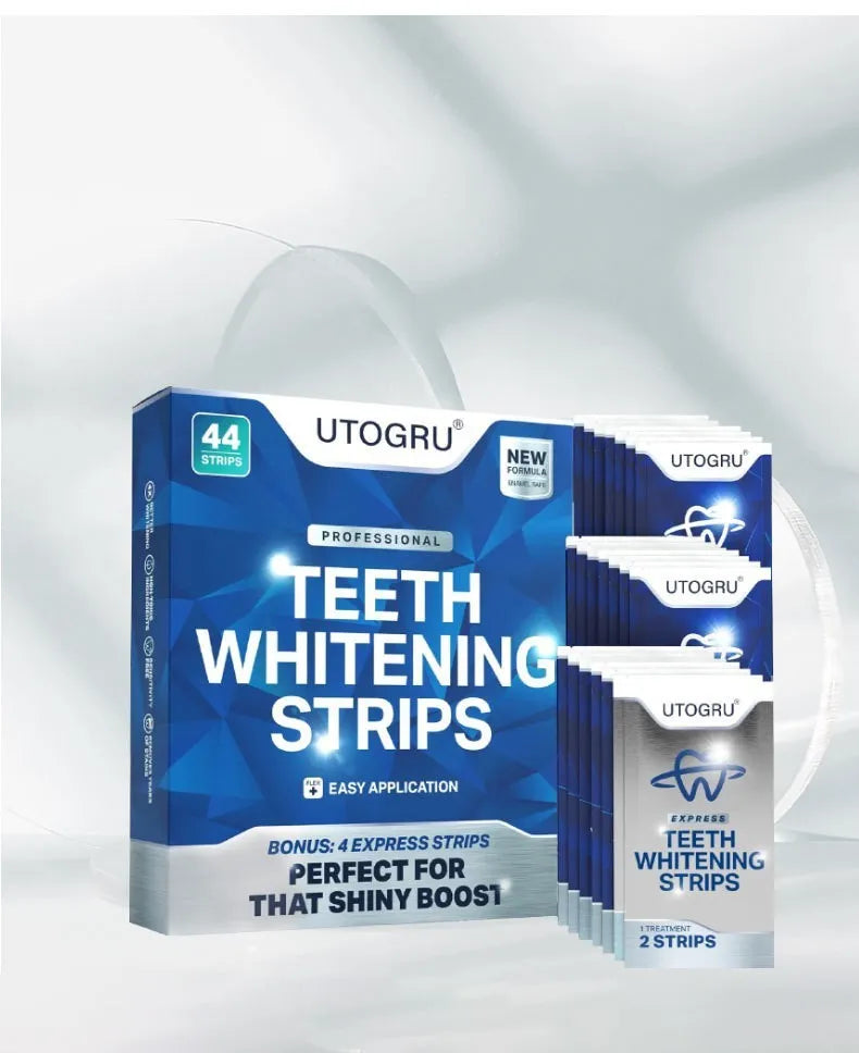 Simple Home portable teeth whitestrips pack with 44 stickers in 22 pairs for home whitening