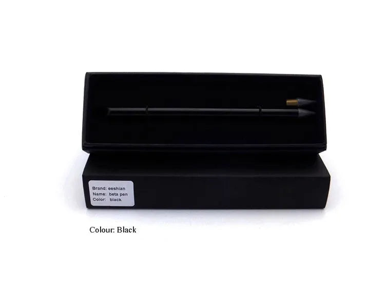 Inkless metal pen with alloy steel nib in silver, gold, rose gold, black or blue