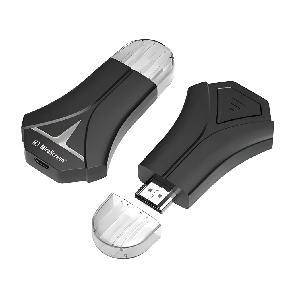 Mirascreen K12 HDMI WiFi dongle for phone to projector, 1080p output, with USB cable
