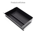 Black plastic car storage grid drawer box for Tesla centre console 26x19x6.5cm