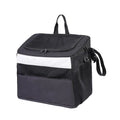 Oxford cloth car pet backpack for dogs and cats, 37 x 25 x 35cm, white or black, under 6.00kg capacity