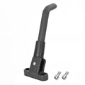 Aluminium alloy electric scooter foot brace accessory in black, white and grey colours with screws.