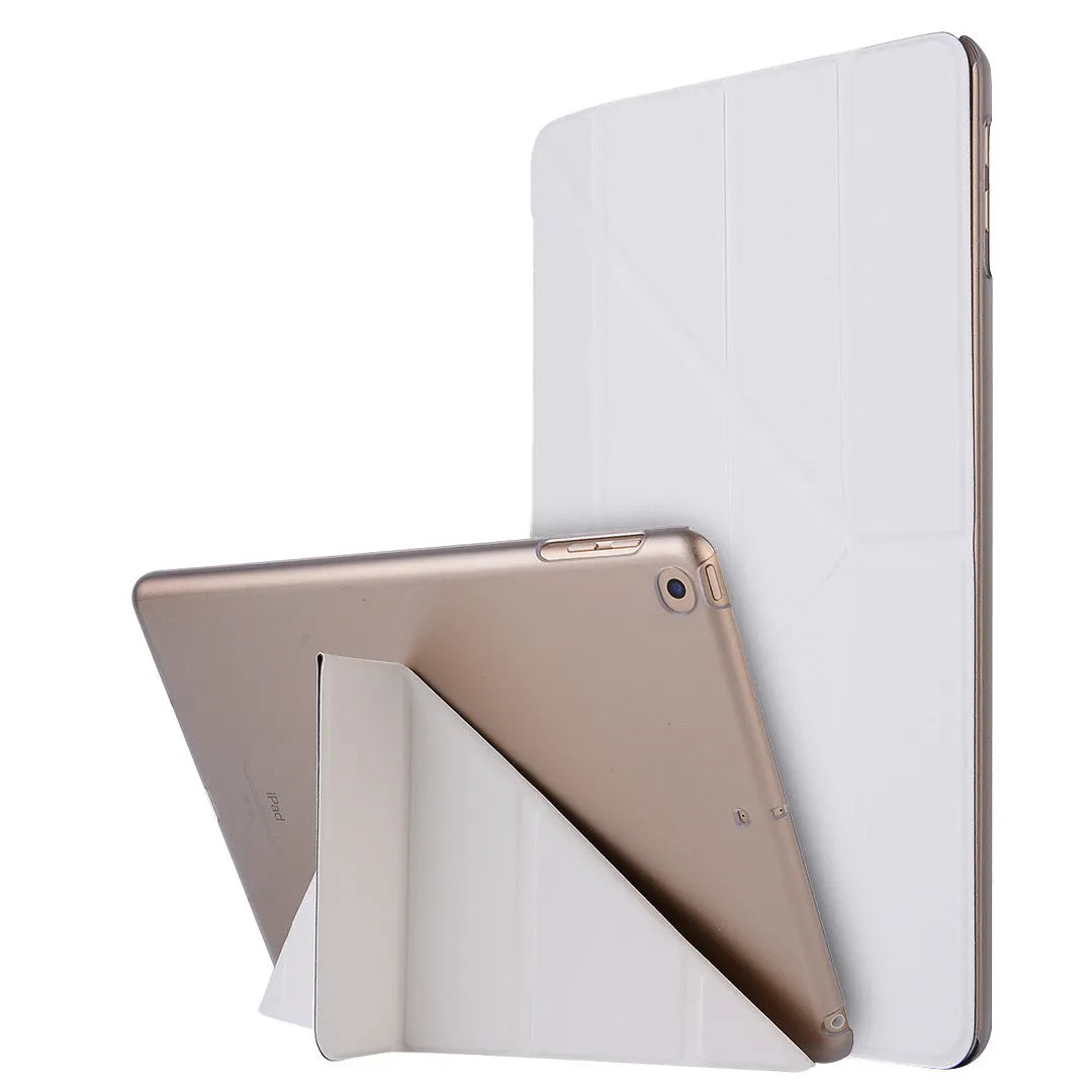 Ultra-thin PU leather protective case for iPad 9.7 and Pro 11, in black, showing front cover with precise cutouts