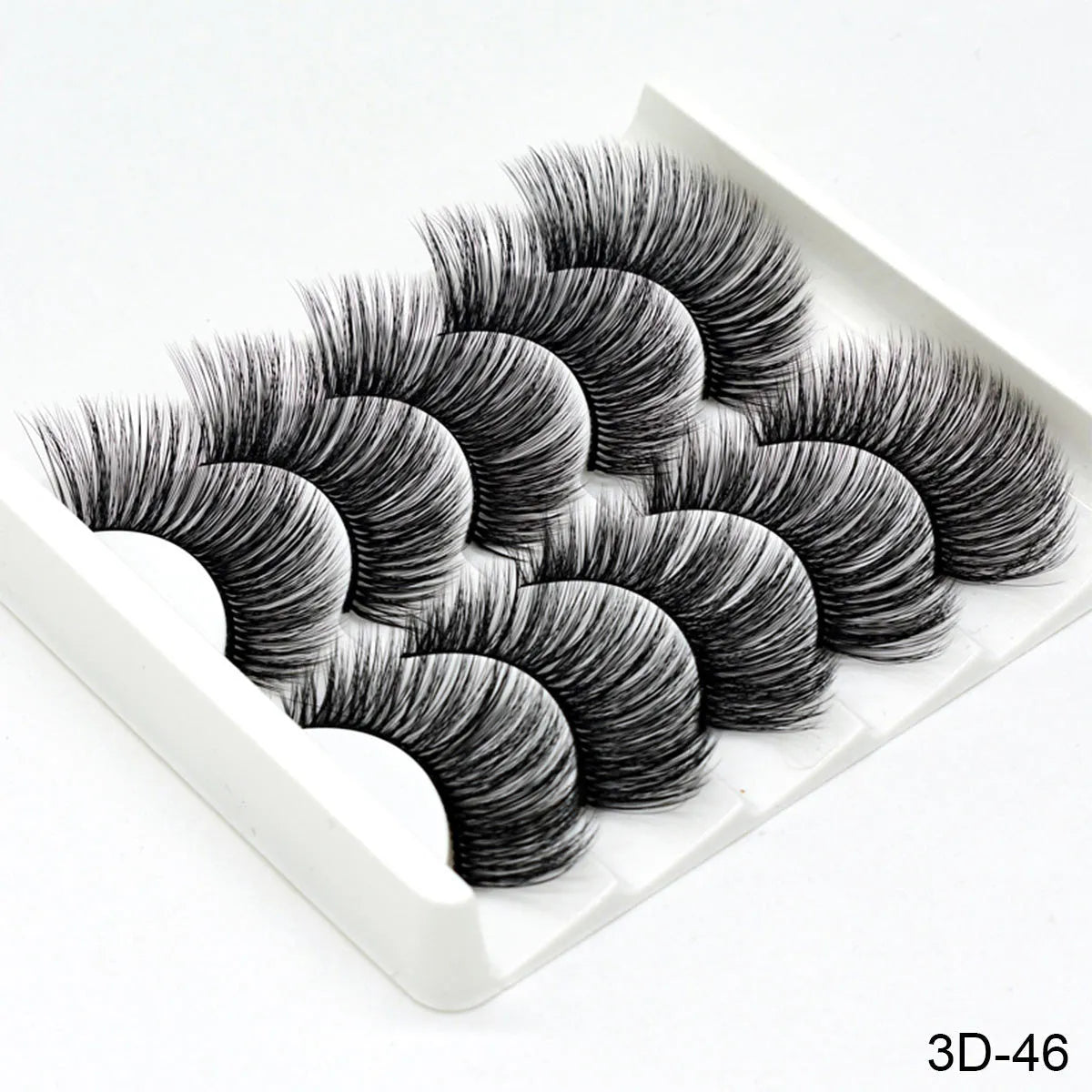 Handmade chemical fibre false eyelashes thick style plastic cotton stalk high-grade fibre mixed specs