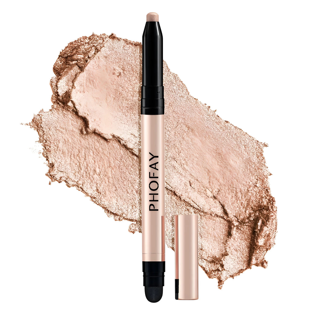 PHOFAY Eyeshadow Stick 0.6g waterproof cream eyeshadow with built-in smudger in multiple colour options