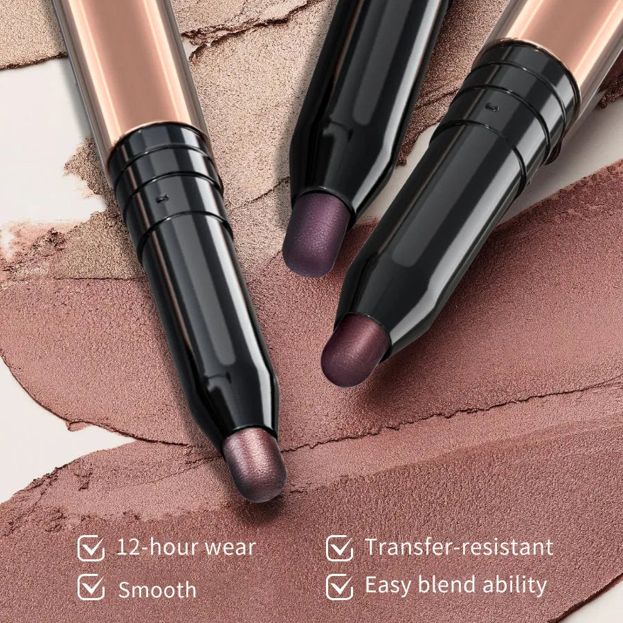 PHOFAY Eyeshadow Stick 0.6g waterproof cream eyeshadow with built-in smudger in multiple colour options