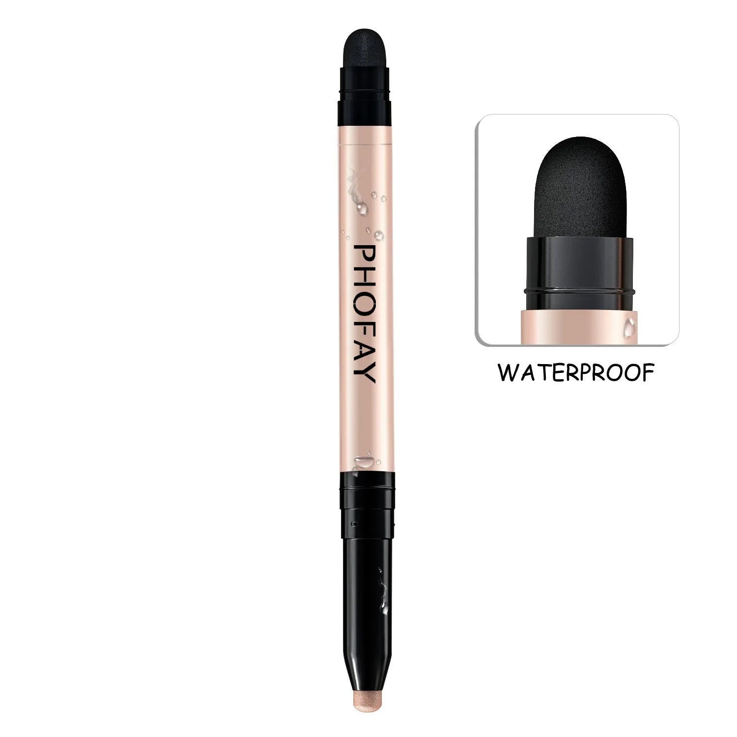 PHOFAY Eyeshadow Stick 0.6g waterproof cream eyeshadow with built-in smudger in multiple colour options