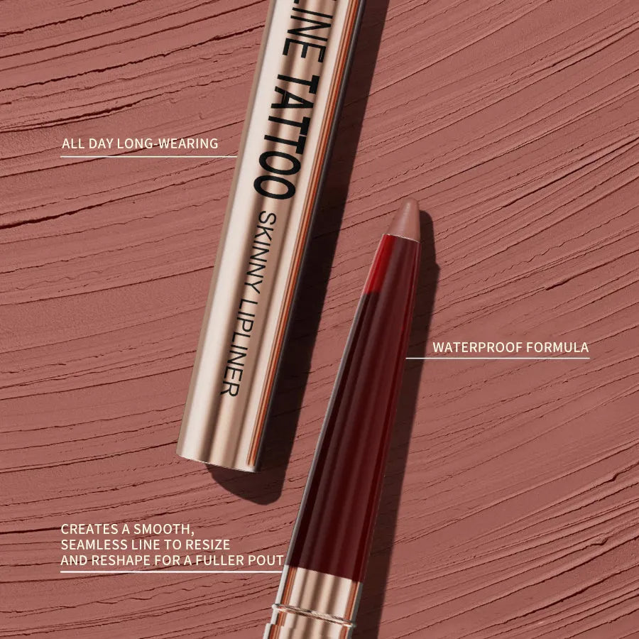PHOFAY Lipliner waterproof anti-fading 0.8g lip pencil in colour options 01-08 with precise tip
