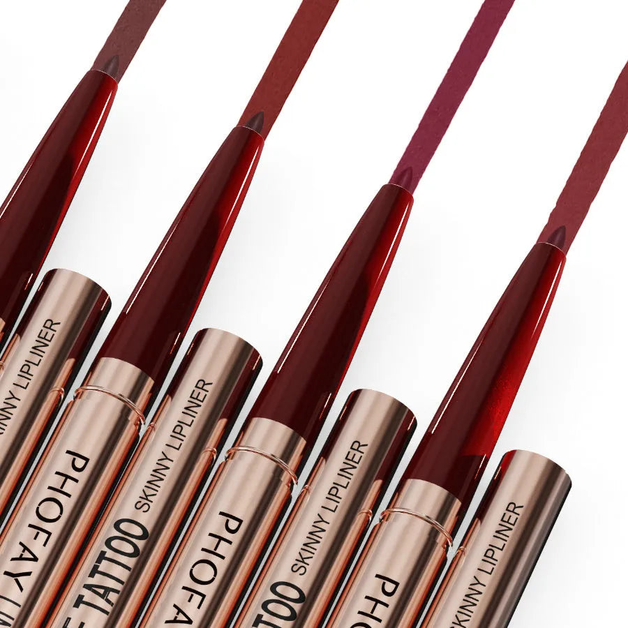 PHOFAY Lipliner waterproof anti-fading 0.8g lip pencil in colour options 01-08 with precise tip