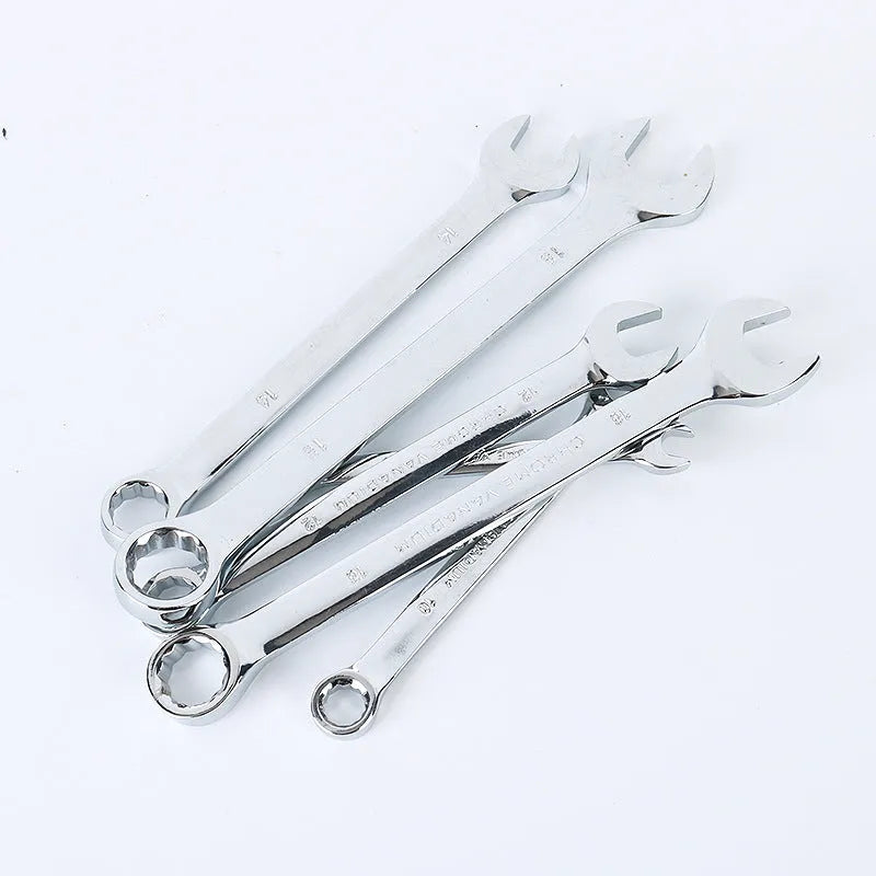 61-piece metric socket wrench set with chrome vanadium steel tools in a box for car and mechanical repair.