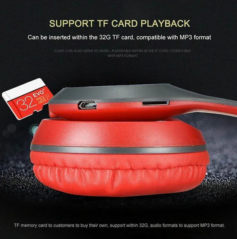 P47 wireless gaming headset in black with Bluetooth connectivity, over-ear design
