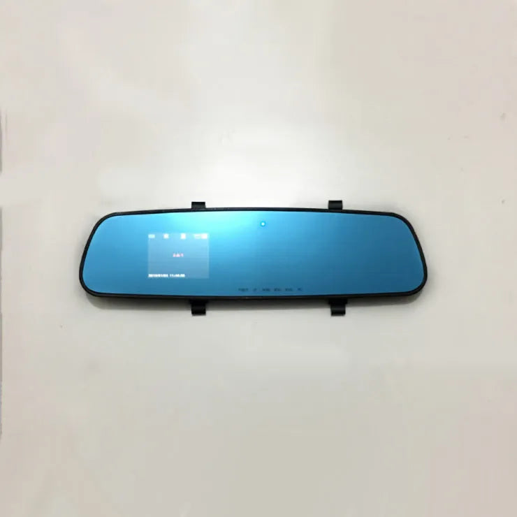 1080P HD rearview mirror driving recorder with 2.4-inch display, 100-degree lens, and black edged dual lens option